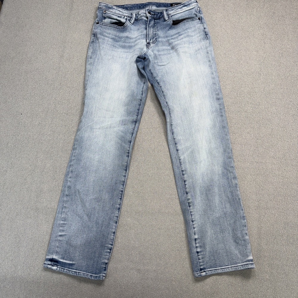 Bonobos The Blue Jean Mens 33x30 Athletic Straight Light Wash Denim Jeans 100942